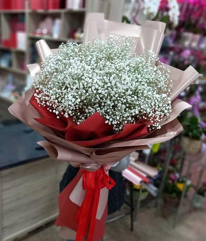 Букет цветов из: Гипсофила в Кизляре Республики Дагестан