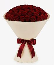 Букет 101 Бордовая роза Блэк Бакарра в Кизляре Республики Дагестан