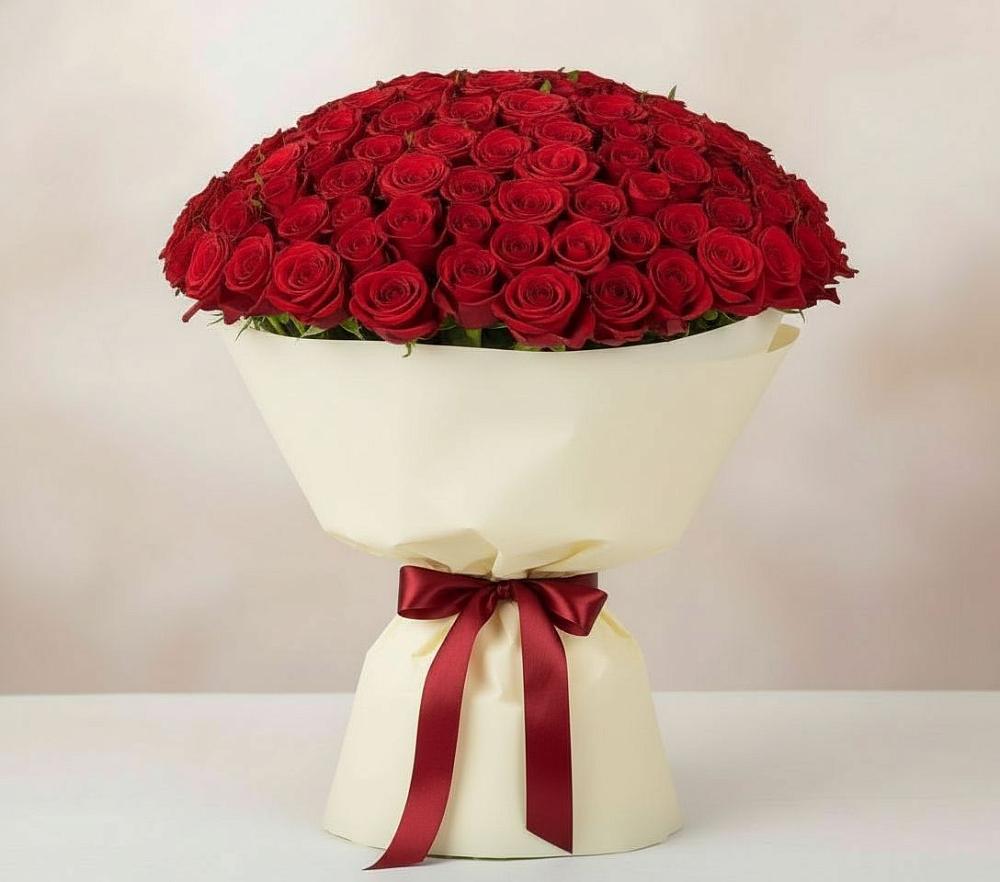 Букет 101 Красная роза Милано в Кизляре Республики Дагестан