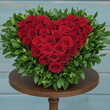 Цветочная композиция из Розы в виде сердца в Кизляре Республики Дагестан