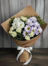 Букет цветов из:  Хризантемы и Розы в Кизляре Республики Дагестан