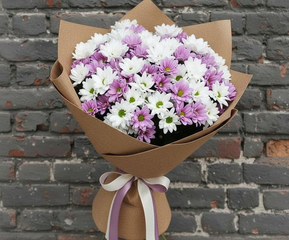 Букет цветов из: Хризантемы в Кизляре Республики Дагестан