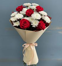 Букет цветов из:  Розы и Хризантемы в Кизляре Республики Дагестан