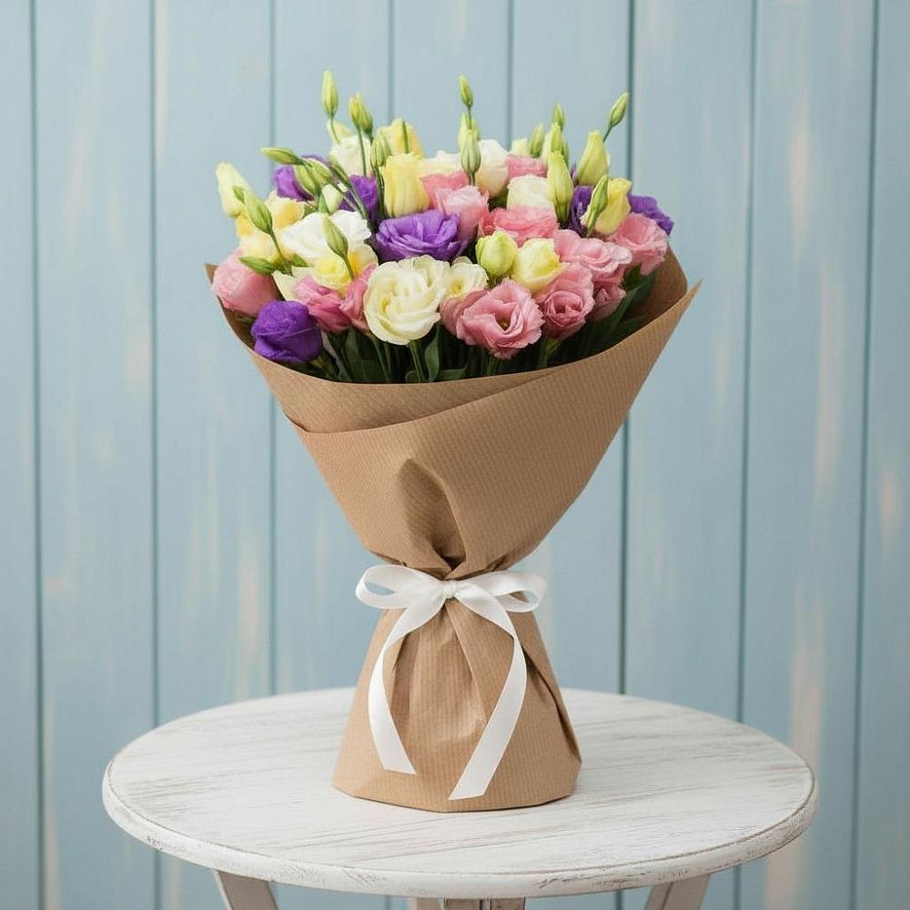 Букет цветов из: Лизиантусы в Кизляре Республики Дагестан