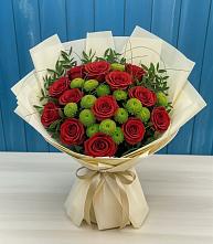 Букет цветов из:  Розы и Хризантемы в Кизляре Республики Дагестан