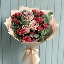 Букет цветов из:  Гвоздики и Розы в Кизляре Республики Дагестан