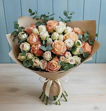 Букет цветов из:  Альстромерии и Розы #REPLACE_PRED# Кизляре Республики Дагестан