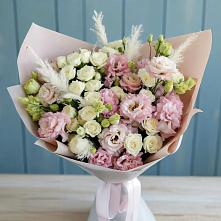 Букет цветов из:  Альстромерии и Розы в Кизляре Республики Дагестан