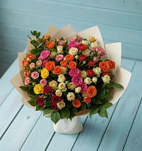 Букет Микс из разноцветных кустовых роз #REPLACE_PRED# Кизляре Республики Дагестан